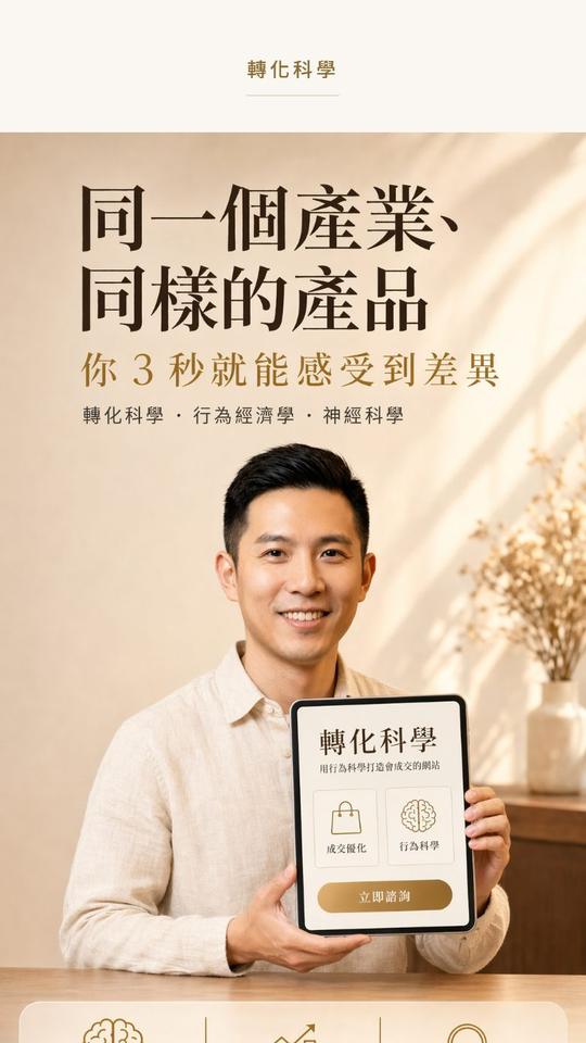 「同行靠一個網頁收單」說服頁